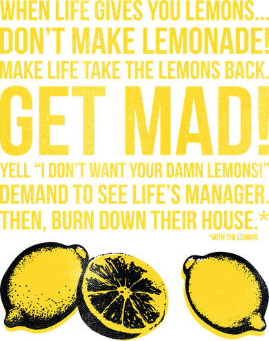 When Life Gives You Lemons Ceramic Ornament